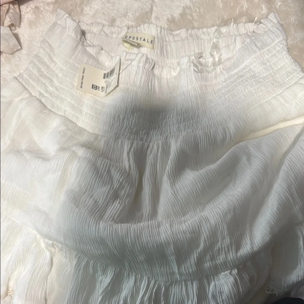 White Ruffled Skirt - Picture 2 of 3
